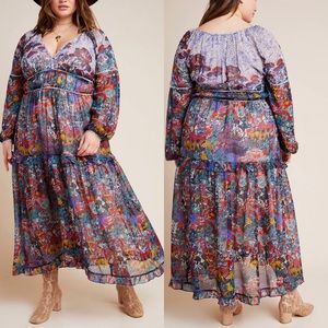Maeve Boho Printed Maxi Dress